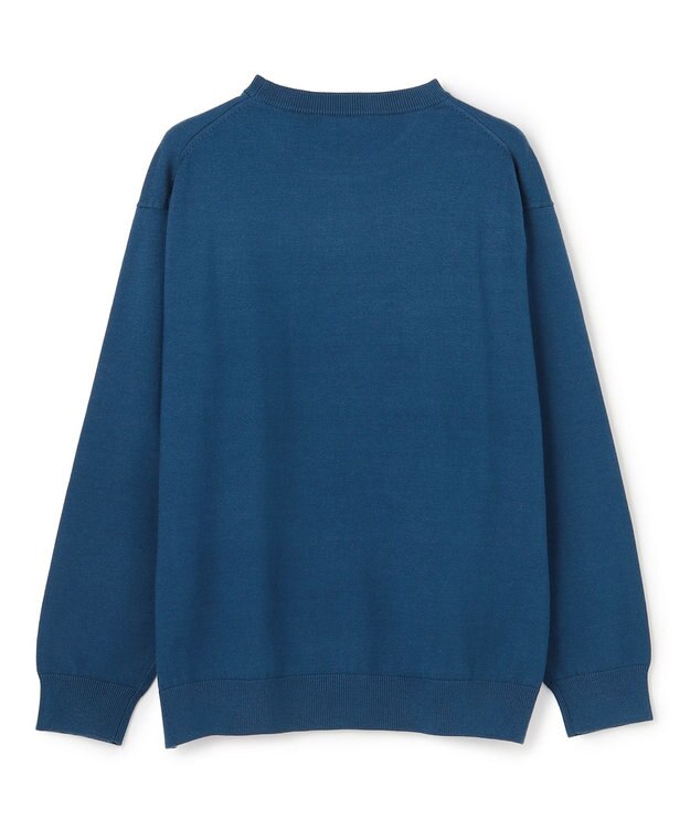 UNFILO MENS 【OCEANS YouTube 掲載/男女兼用】スムースシルキーニット ブルー