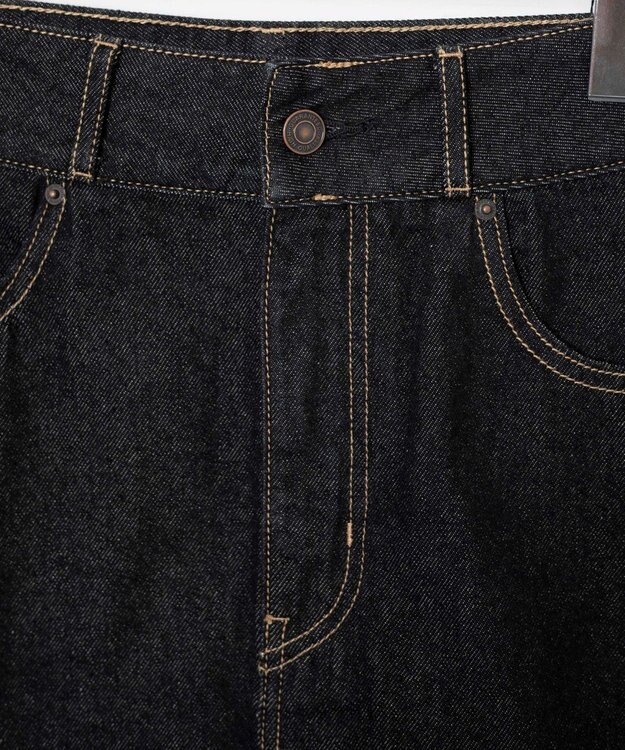 WEGO 台形デニムミニスカート ブラック