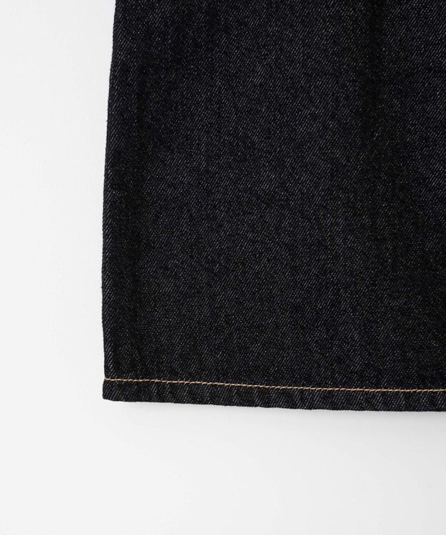 WEGO 台形デニムミニスカート ブラック