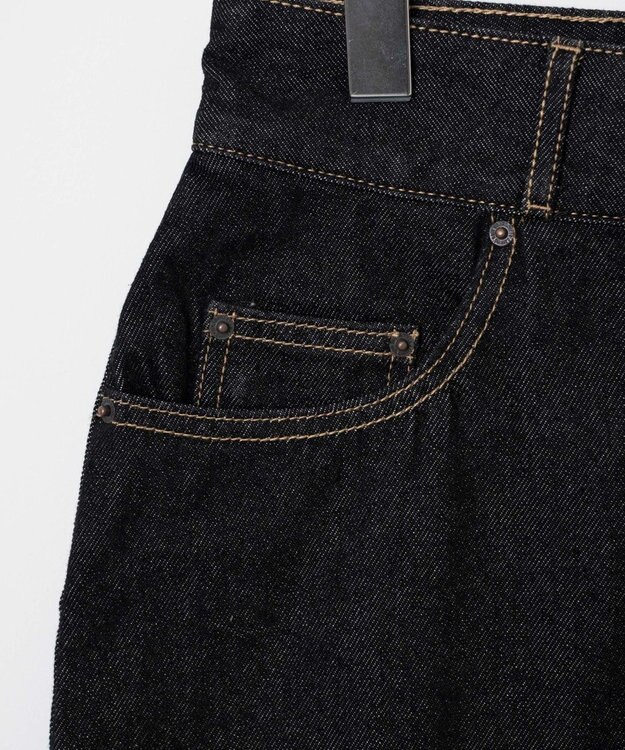 WEGO 台形デニムミニスカート ブラック