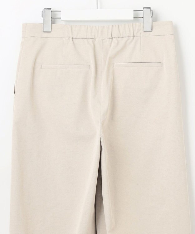 J.PRESS LADIES L 【洗える・吸水速乾・接触冷感】リネンツイル パンツ アイボリー系