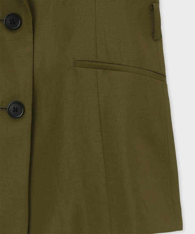 Paul Smith リネンミックス ジレ カーキ