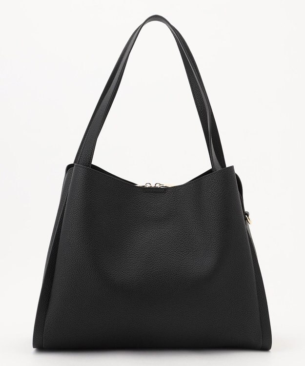 LA BAGAGERIE ソフトシュリンク2WAYハンドバッグ large ブラック
