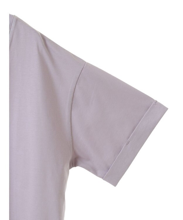 CRAFT STANDARD BOUTIQUE 接触冷感/抗菌防臭/ 前後2WAY半袖スクエアネックTee Lavender