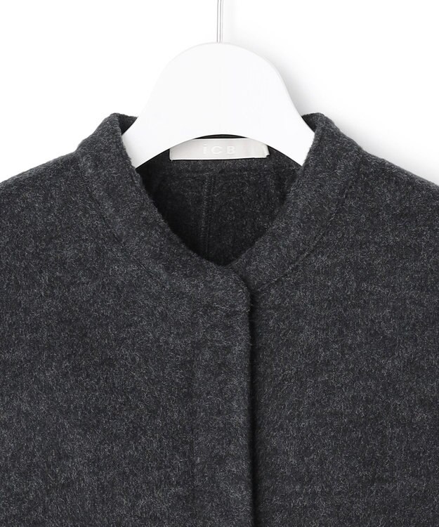 ICB L ウーレットシャギー ブルゾン チャコール