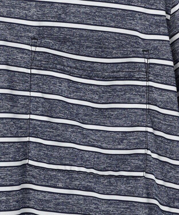 JOSEPH ABBOUD MOUNTAIN クールスキンボーダー Ｔシャツ ネイビー系2