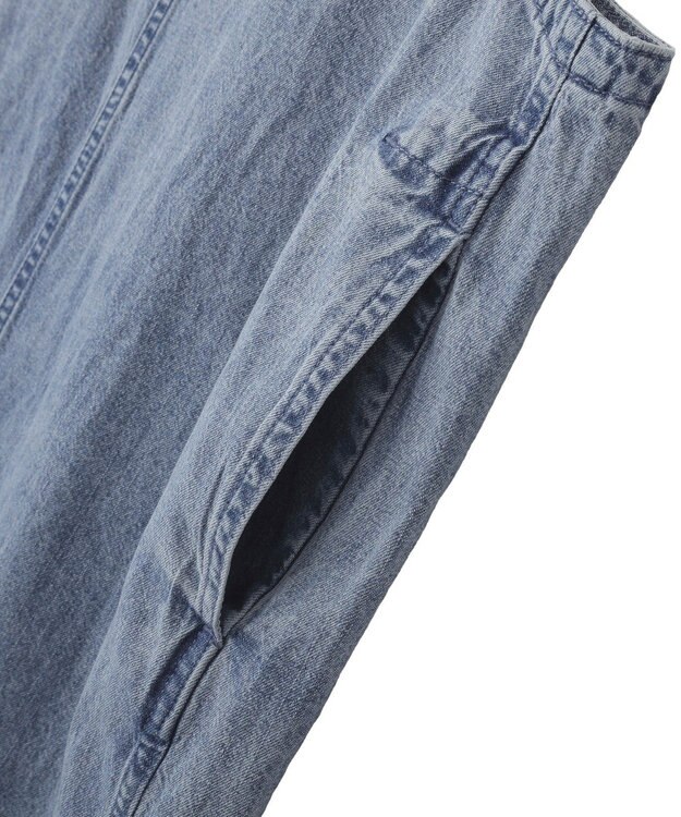 YECCA VECCA 綿麻デニムサロペット Light Indigo