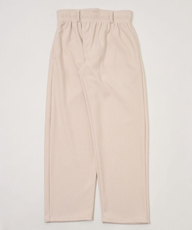 WEGO 【暖パンツ/SMLサイズ展開】裏ベロアシェフパンツ ホワイトアイボリー