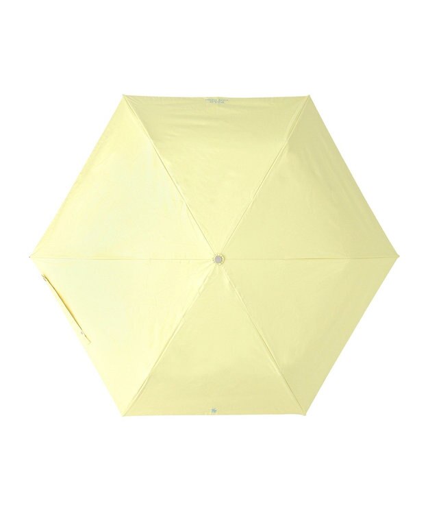 MOONBAT 【軽量】POLO RALPH LAUREN 晴雨兼用日傘 折りたたみ傘 PP刺繍／遮光 遮熱 UV ライトイエロー×ターコイズ