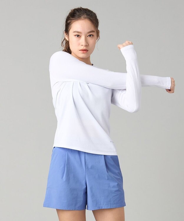 Chacott Chacott BALANCE ランナーズロングスリーブTシャツ ホワイト