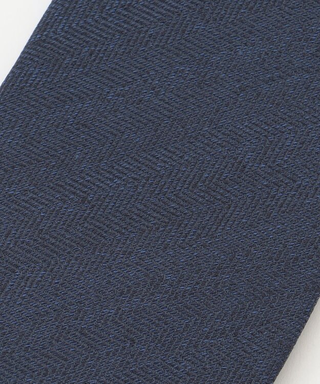 KASHIYAMA KASHIYAMAオリジナル【JAPAN MADE】へリンボンネクタイ ネイビー