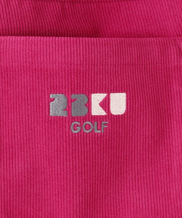 23区GOLF 【WOMEN】【ストレッチ】コーデュロイ カラーパンツ オールドローズ系