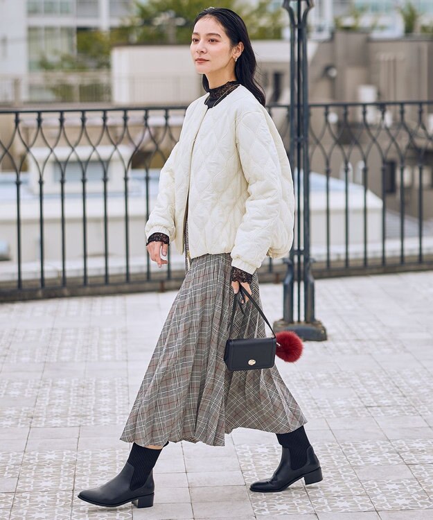 ANY L モールキルトブルゾン エクリュ