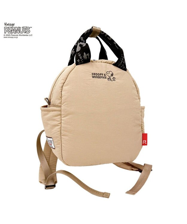 ROOTOTE 8453【スヌーピー】IP.セオルー.パデット.ピーナッツ-0S 04：マットベージュ