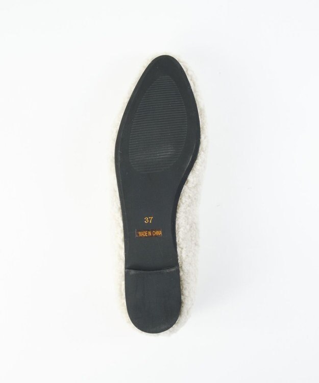 BONTRE 【MIONOTIS/ミオノティス】ファーフラットパンプス/40411 ライトグリーン