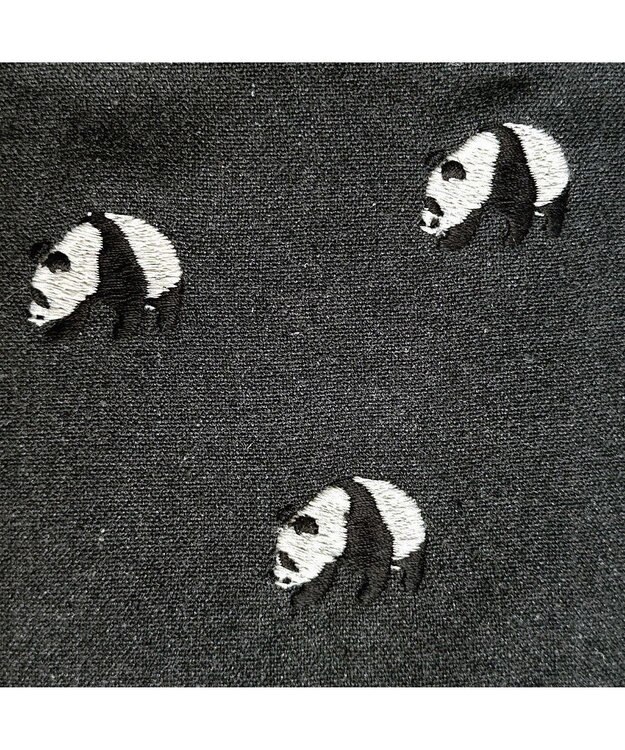 ROOTOTE 1279【スマホショルダー】CJ.ベビールー.パンダ.リサイクルコットン-A 01：グレー