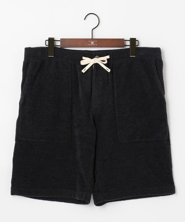 JOSEPH ABBOUD MOUNTAIN 【SPACE／UNISEX】ベアフリース ハーフパンツ ブラック系