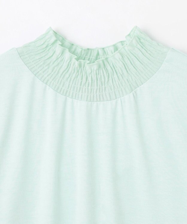 ANY 【洗濯機可】シャーリングデザインプルオーバー サックス