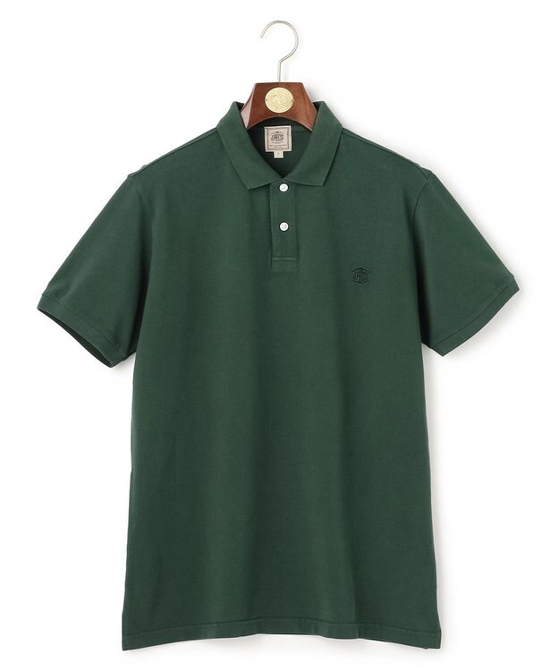 J.PRESS MEN コットンカノコオーバーダイ ポロシャツ グリーン系