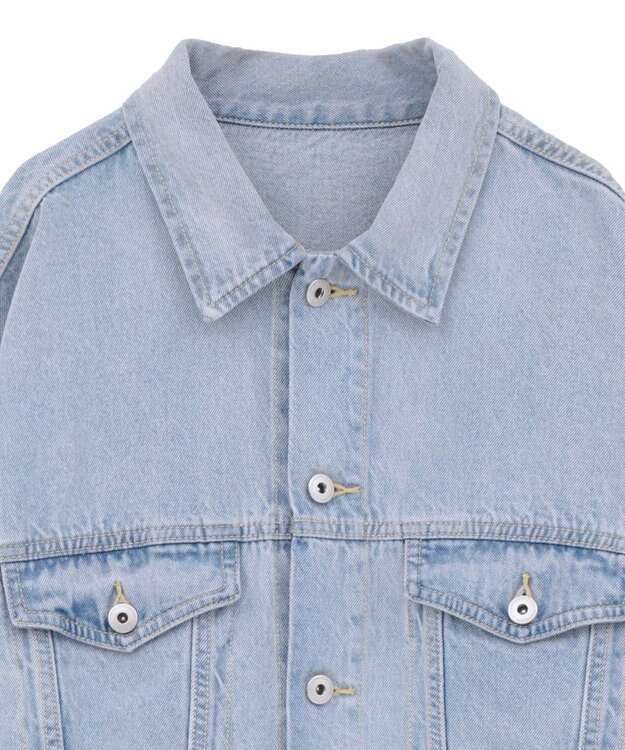 earth music&ecology ビッグデニムジャケット Light Indigo