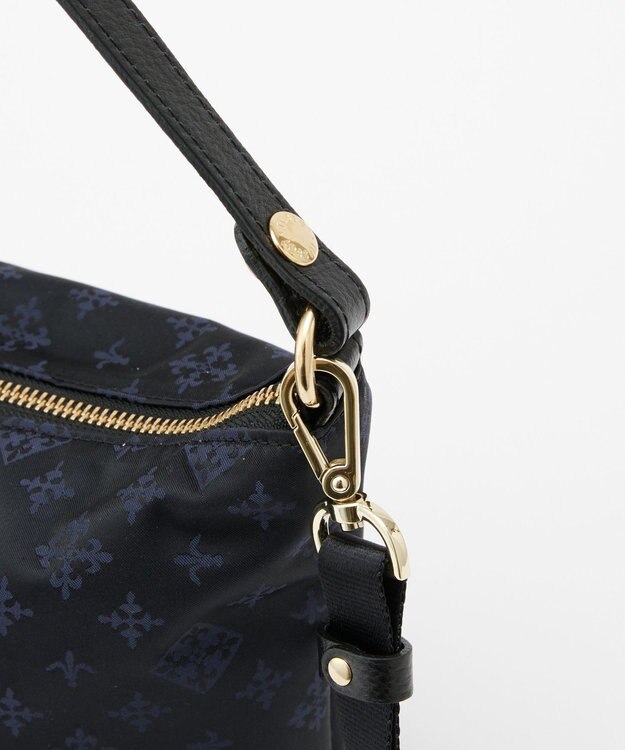 russet シンプルショルダーバッグ (CE-1243) Black/Navy