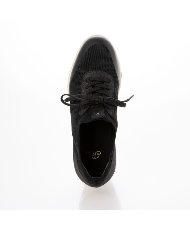 Riz raffinee <Riz raffinee>ヒールアップニットスニーカー ブラック