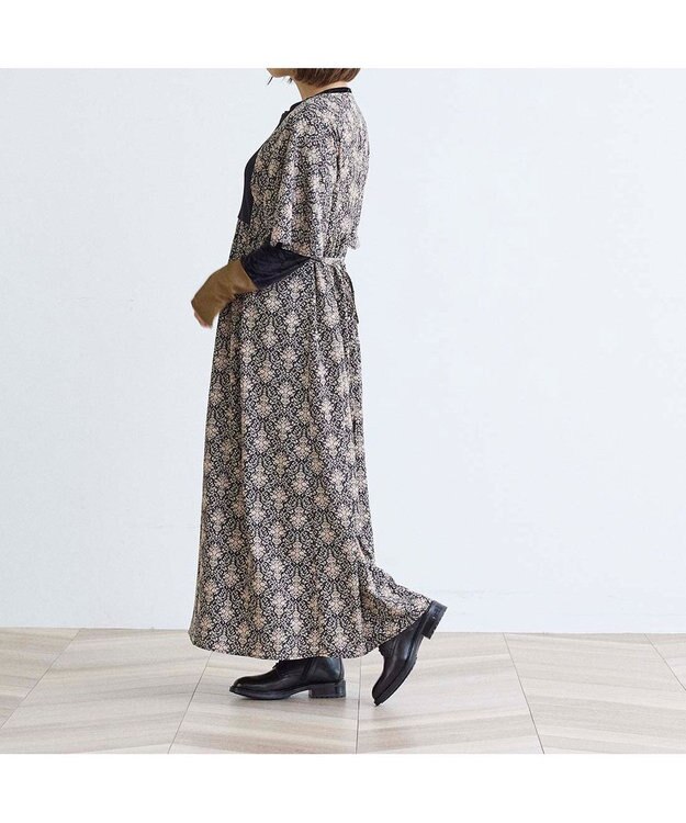 ing <ing>【WEB限定】レザーレースアップショートブーツ ブラック