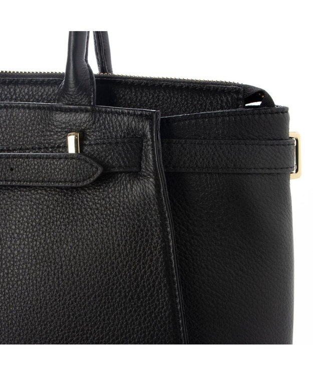 UNBILLION 【テレビ ドラマ着用アイテム】ペルケ perche / WEB限定牛革ソフトA4ベルトトート ブラック