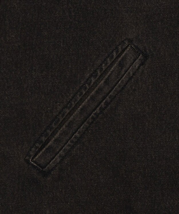 WEGO 【ユニセックス着用ITEM/MLサイズ展開】ワーカーズキルティングZIPジャケット デニムブラックソノタ