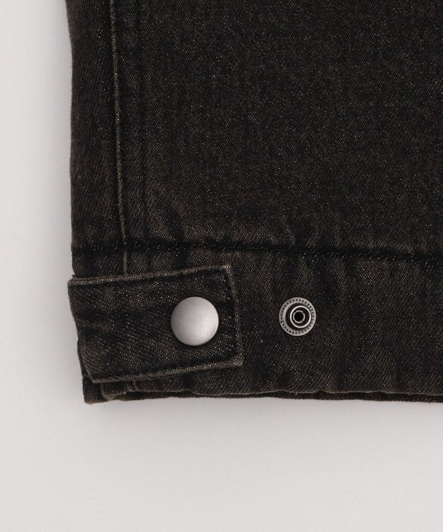 WEGO 【ユニセックス着用ITEM/MLサイズ展開】ワーカーズキルティングZIPジャケット デニムブラックソノタ