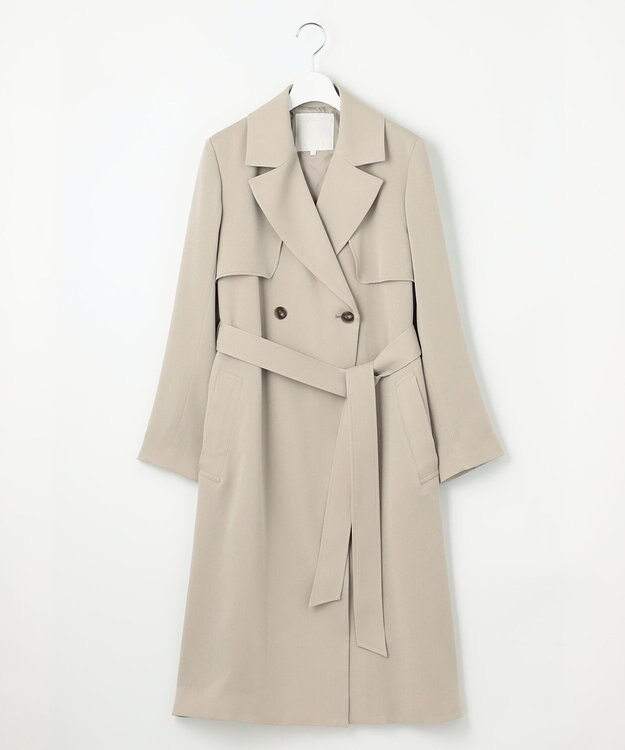 自由区 L トロトレンチロング丈 コート ベージュ系