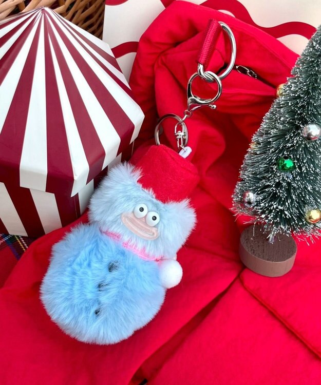 WEGO BIG雪だるまモンスターぬいぐるみキーホルダー ブルー