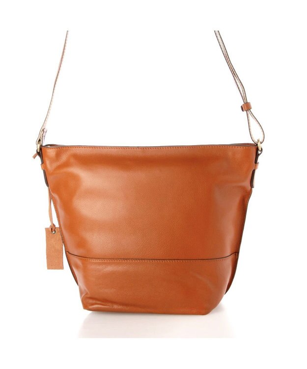 UNBILLION アトランタ ATLANTA / やぎ革軽量バケツ型ショルダー キャメル