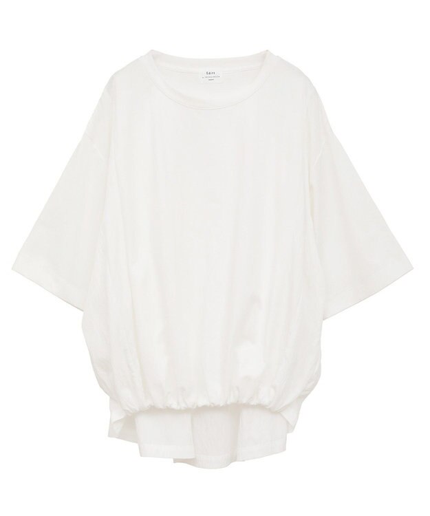 YECCA VECCA 素材MIXカットプルオーバー White