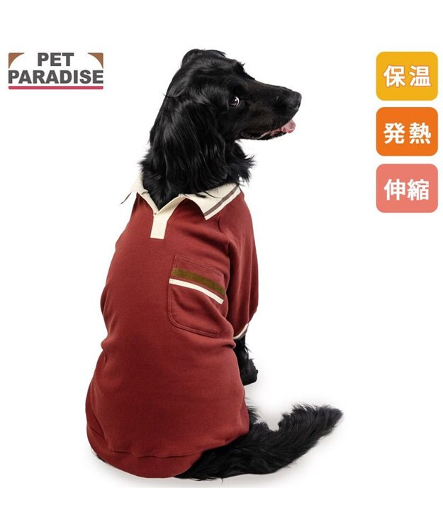 PET PARADISE ペットパラダイス プレミアム ぺティヒート スキッパーＴシャツ 中型犬 大型犬 レッド
