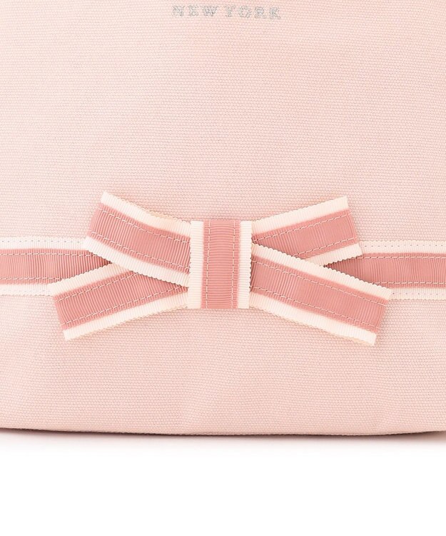 TOCCA BOW BRIDGE CANVAS TOTE トートバッグ ピンク系