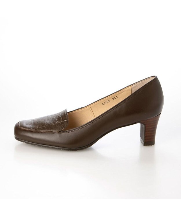 ing <ing>【WEB・一部店舗限定】コンビモカデザインパンプス ダークブラウンコンビ