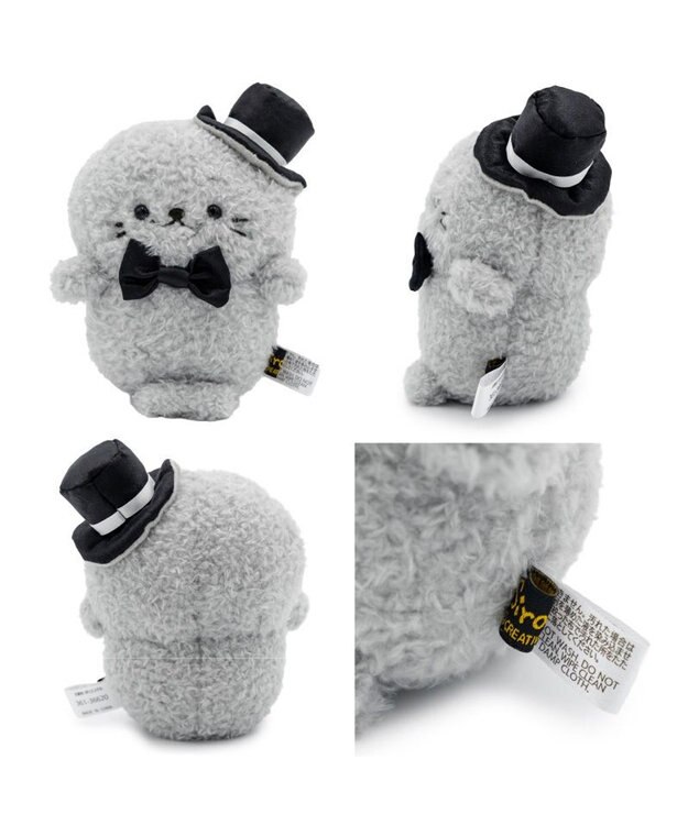 Mother garden しろたん モノクロ ぽてぽて マスコット 《しろたん》 単品 しろたん