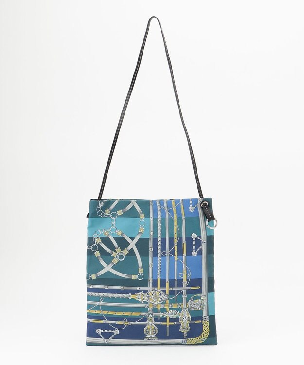 23区 スカーフバッグ マリンブルー