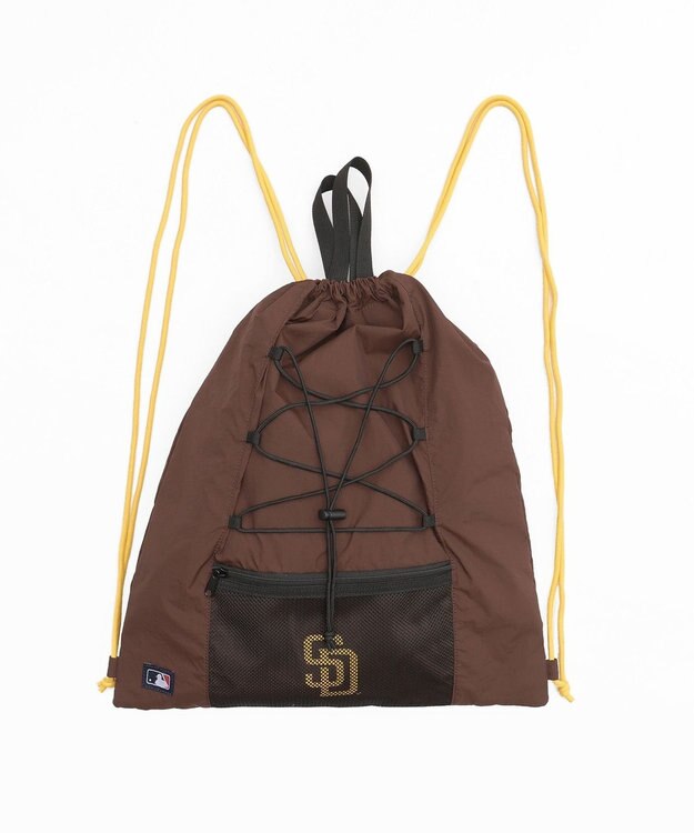 WEGO 別注MLBドローコードナップサック ブラウン