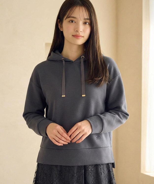 Feroux きれいめダンボール フーディー グレー系