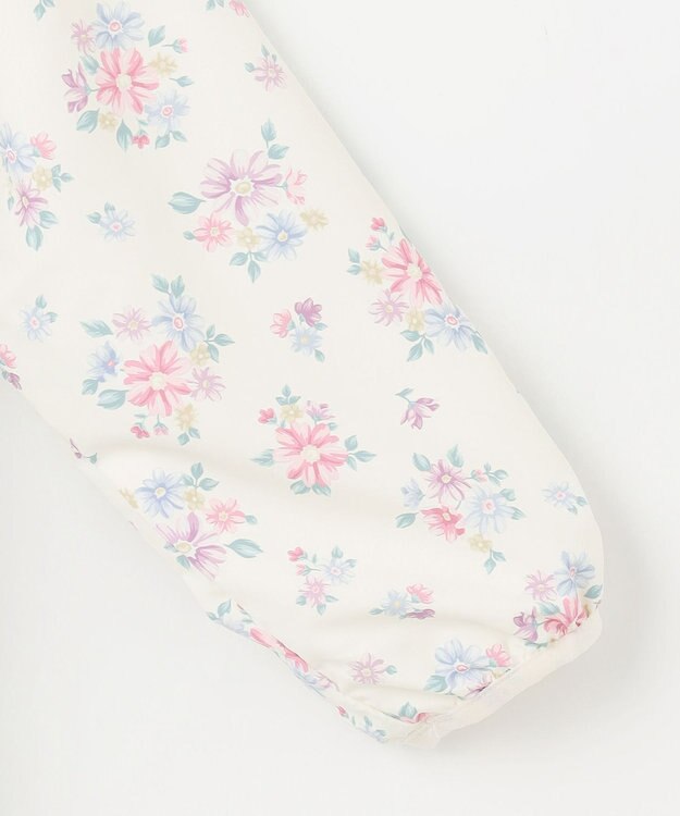 ANY KIDS 裾ペプラム 花柄 ブルゾン エクリュ系