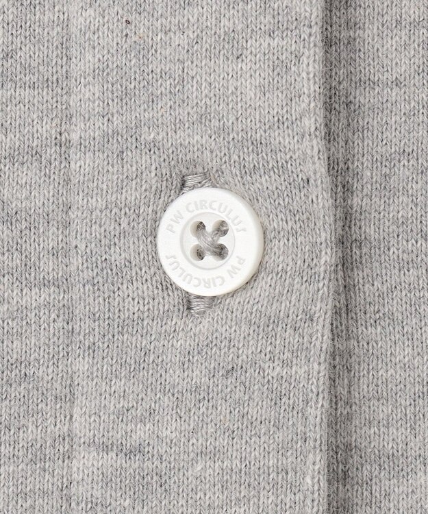 PW CIRCULUS 【WOMEN】【洗える】裏毛 ロゴ ポロ ワンピース ゴルフウェア レディース ライトグレー