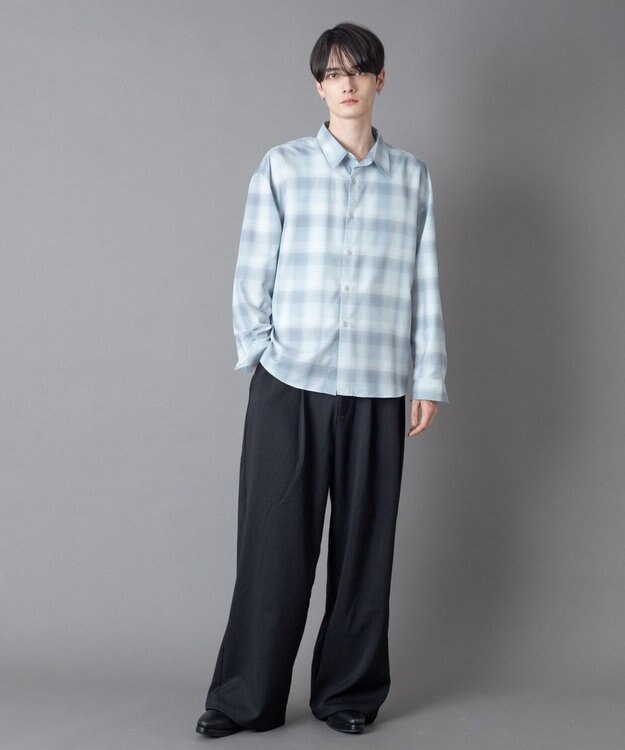 WEGO パターンルーズシャツ（LS） 柄2