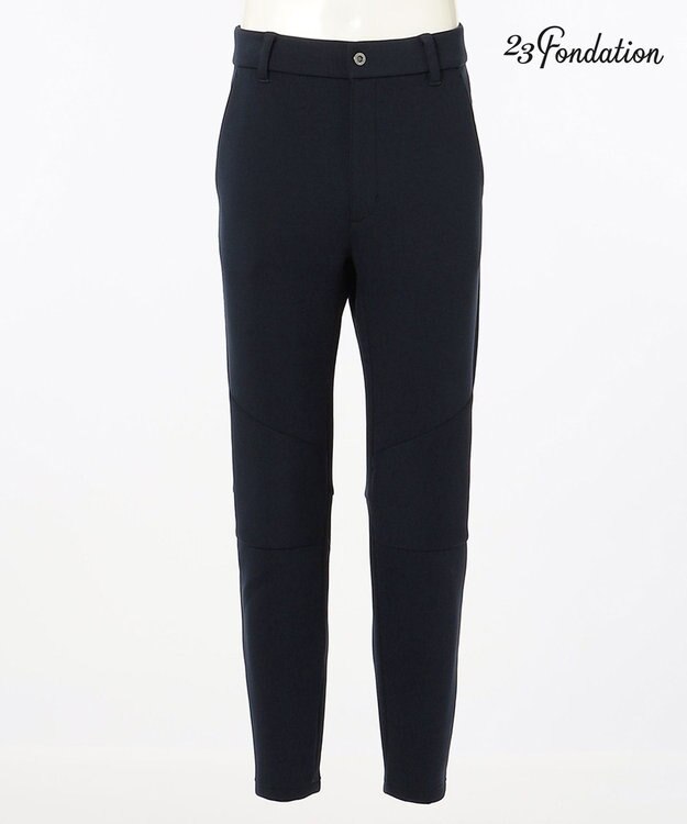 23区GOLF 【MEN】【23Fondation/WEB&一部店舗限定】【ストレッチ】エアダンボール JERSEYパンツ ネイビー系