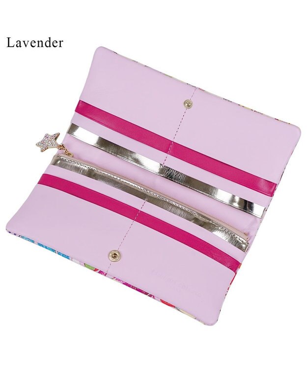 tsumori chisato CARRY ハッピースタッフ　長財布　2つ折り　かぶせ ラベンダー