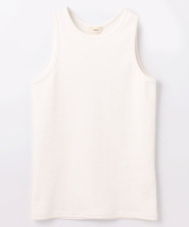 NAVE 【Nave】リブカットソー タンクトップ ホワイト系
