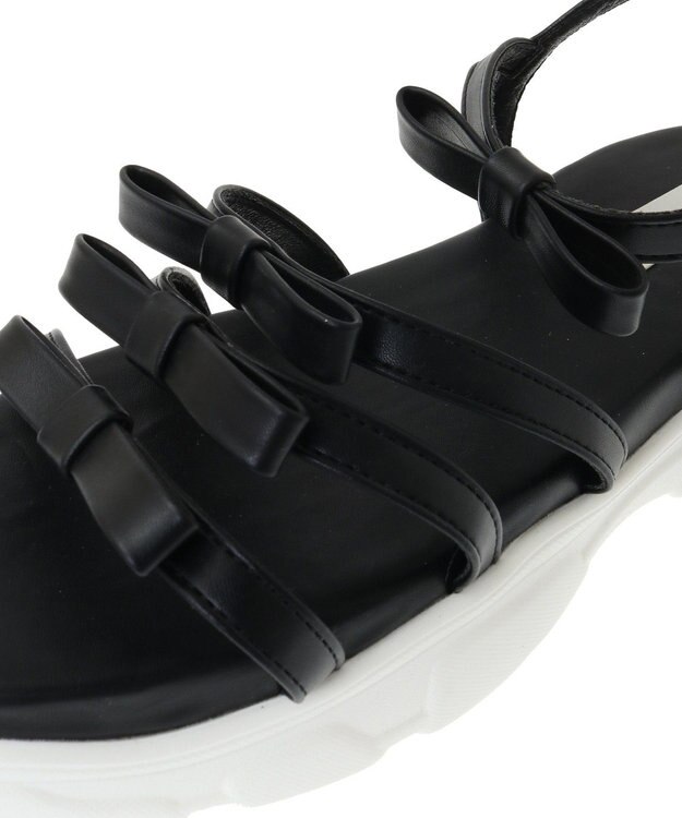 Maison de FLEUR オペラリボンスニーカーサンダル Black