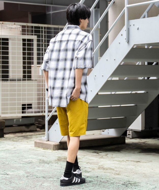 WEGO 【速乾/ウエストゴム/SMLサイズ】ナイロンイージーショーツ マスタード