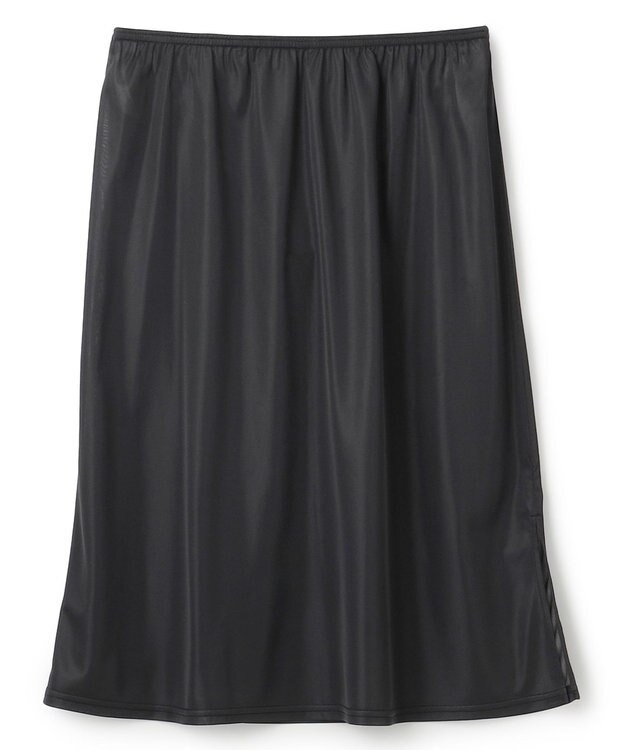 UNFILO 【洗える】リネンレーヨン カフタンワンピース ブラック